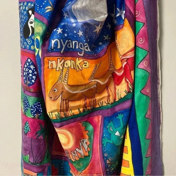 African Animals  Tapestry with curtain writing in English and Zulu - Picture 3 of 11